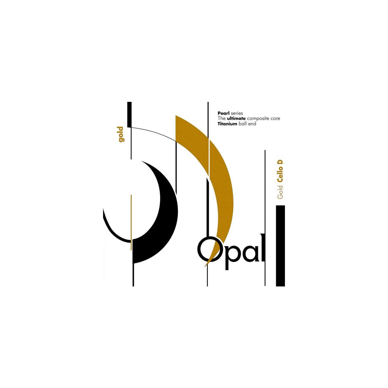 Opal Cellosaite D Gold 4/4