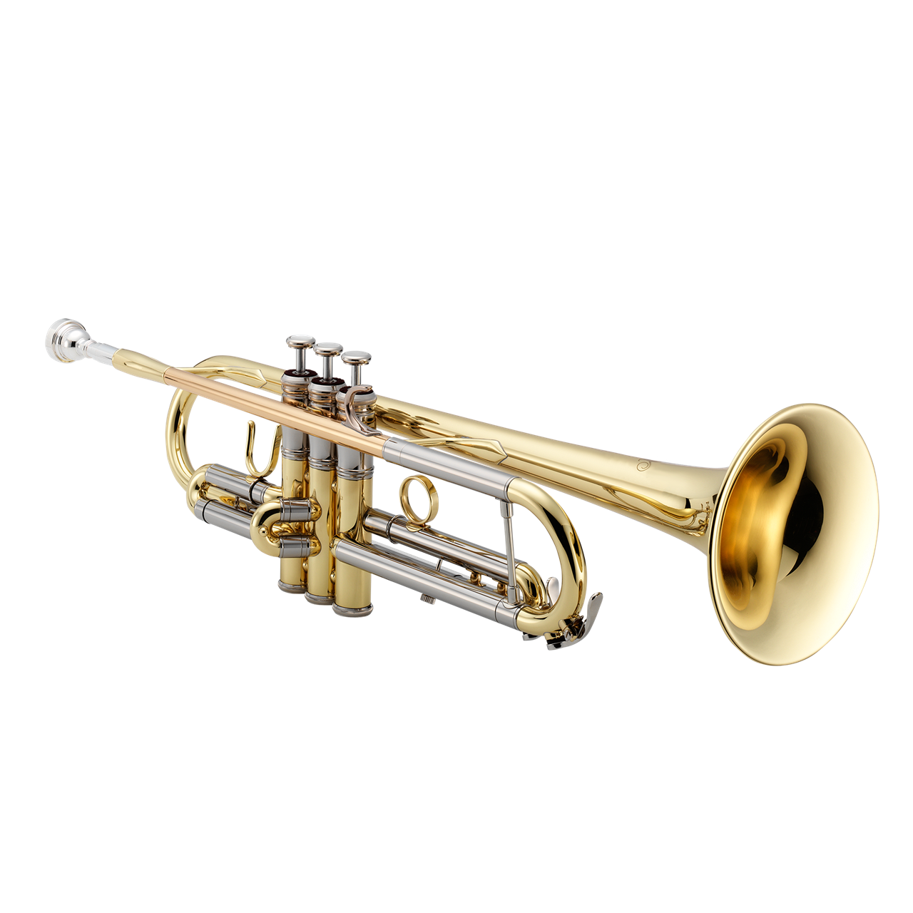 XO Brass Trompete 1602LR4, Reverse-Mundrohr Goldmessing, in Bb