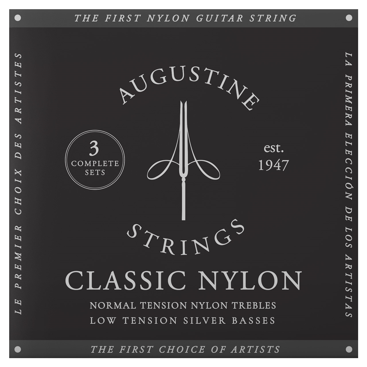 Augustine Classic Black | Normal/Low, 3-Pack Box