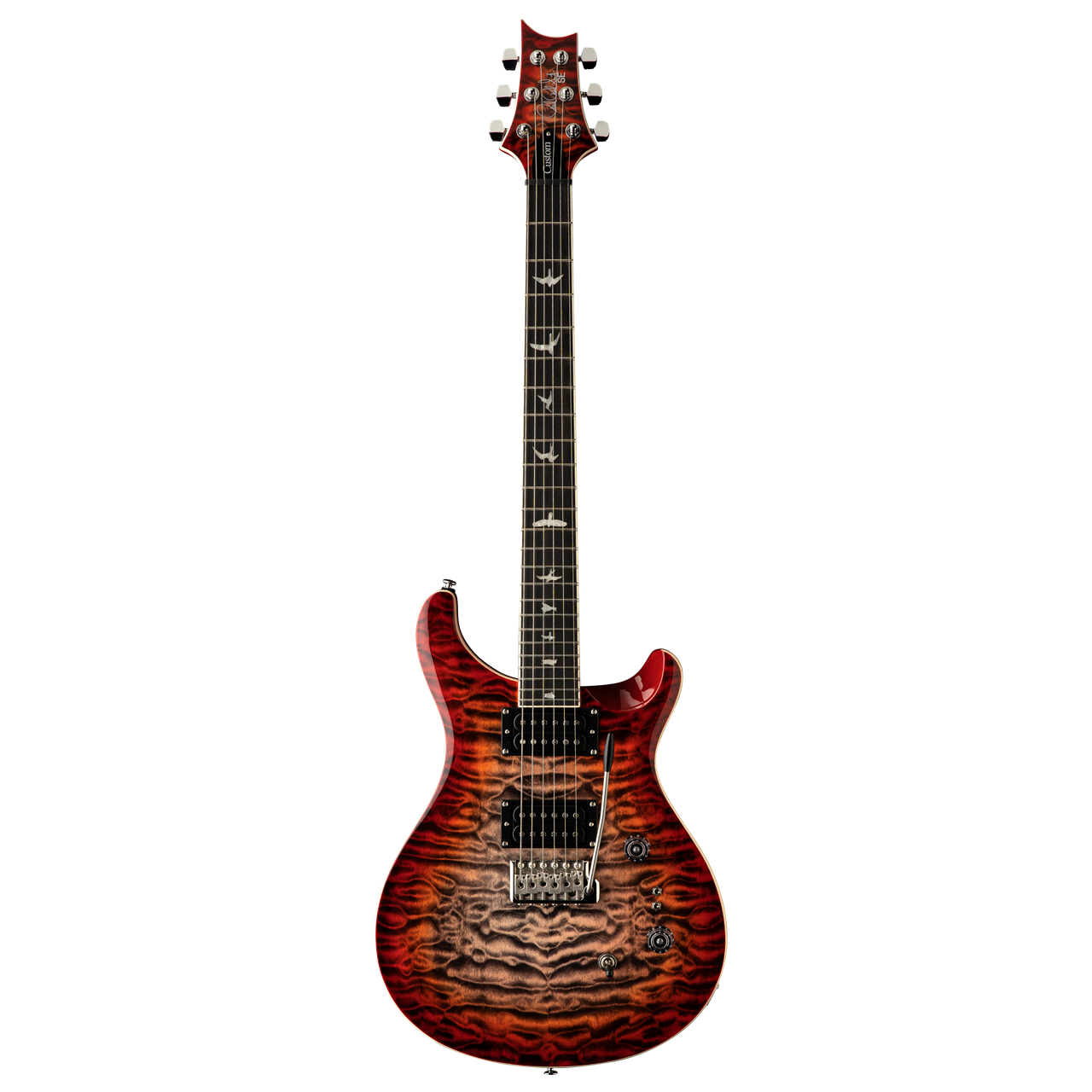 PRS SE Custom 24-08 Quilt | Charcoal Cherry Burst