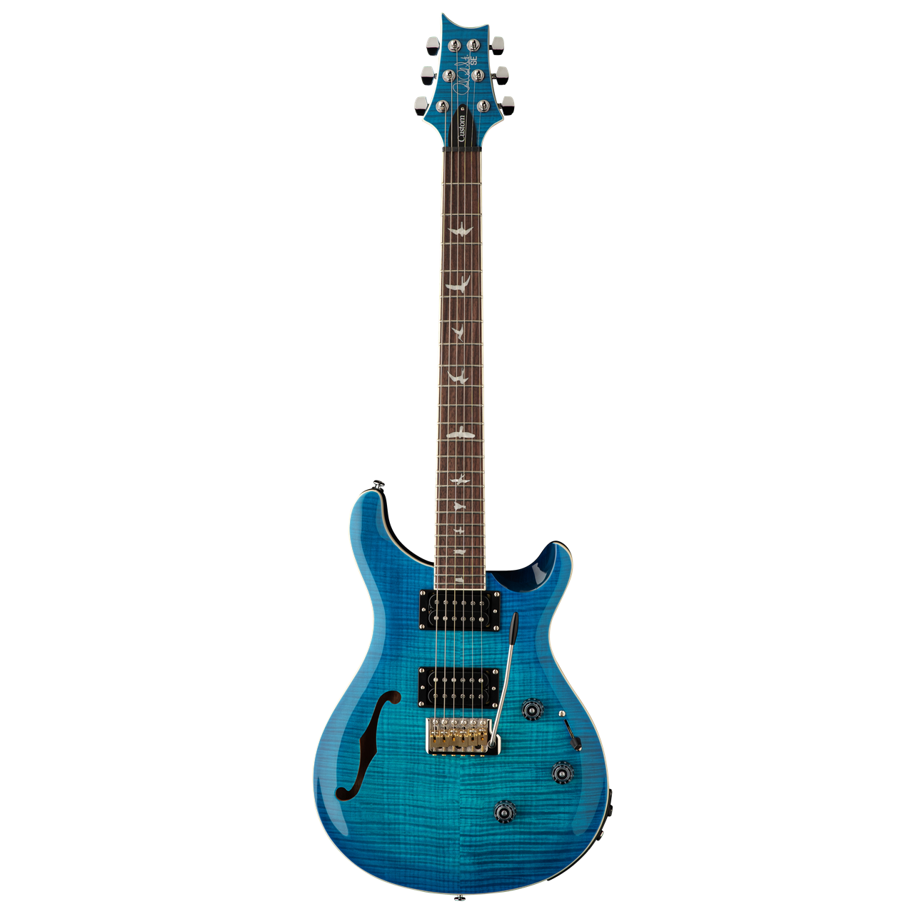 PRS SE Custom 24 Semi-Hollow Piezo | Lake Blue