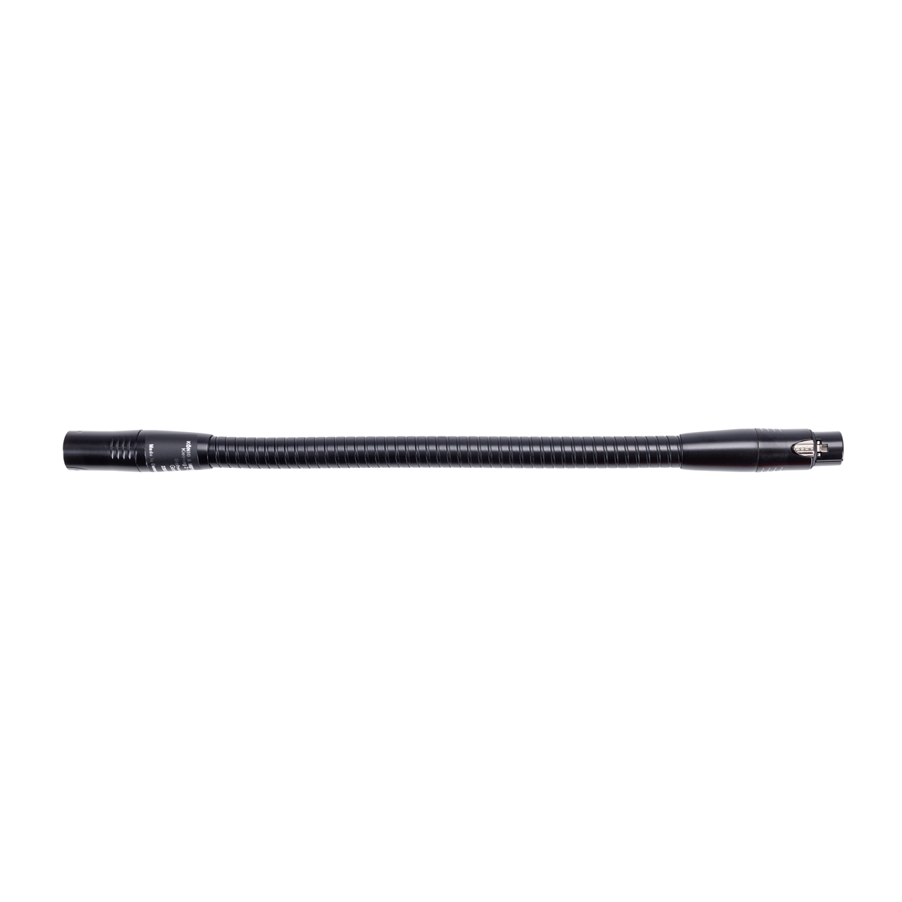 K&M 23035 Schwanenhals schwarz 35cm XLR-XLR