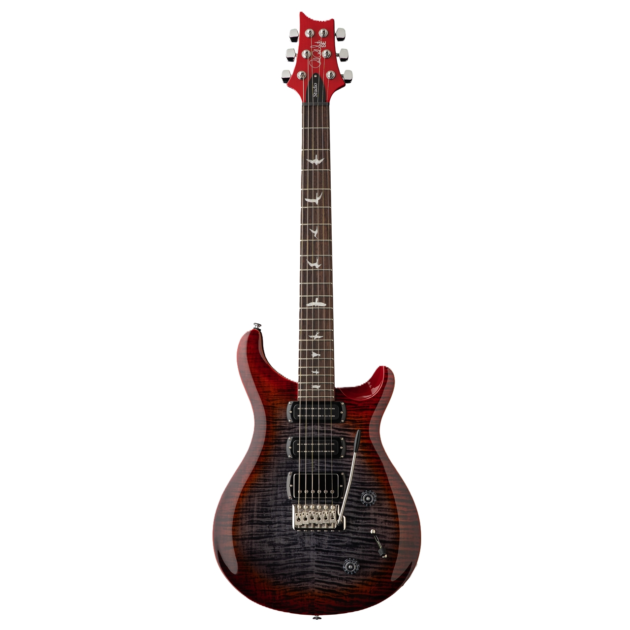 PRS SE Studio Charcoal Cherry Burst