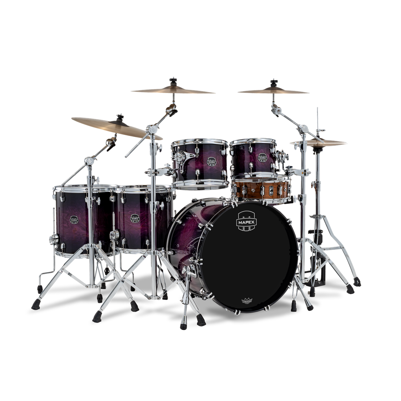 Mapex SR628XZ Saturn Studioease Shellset 5-teilig, Marine Teal Burst (XP)