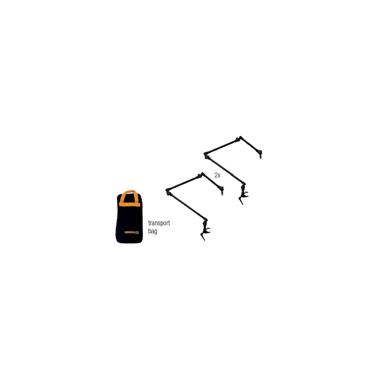 Hercules DG-177BB | Mikrofon Arm - 2er Pack + Bag
