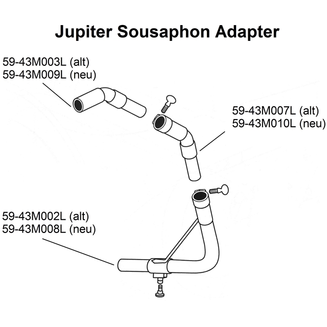 JU Adapter Sousaphon(1) silber