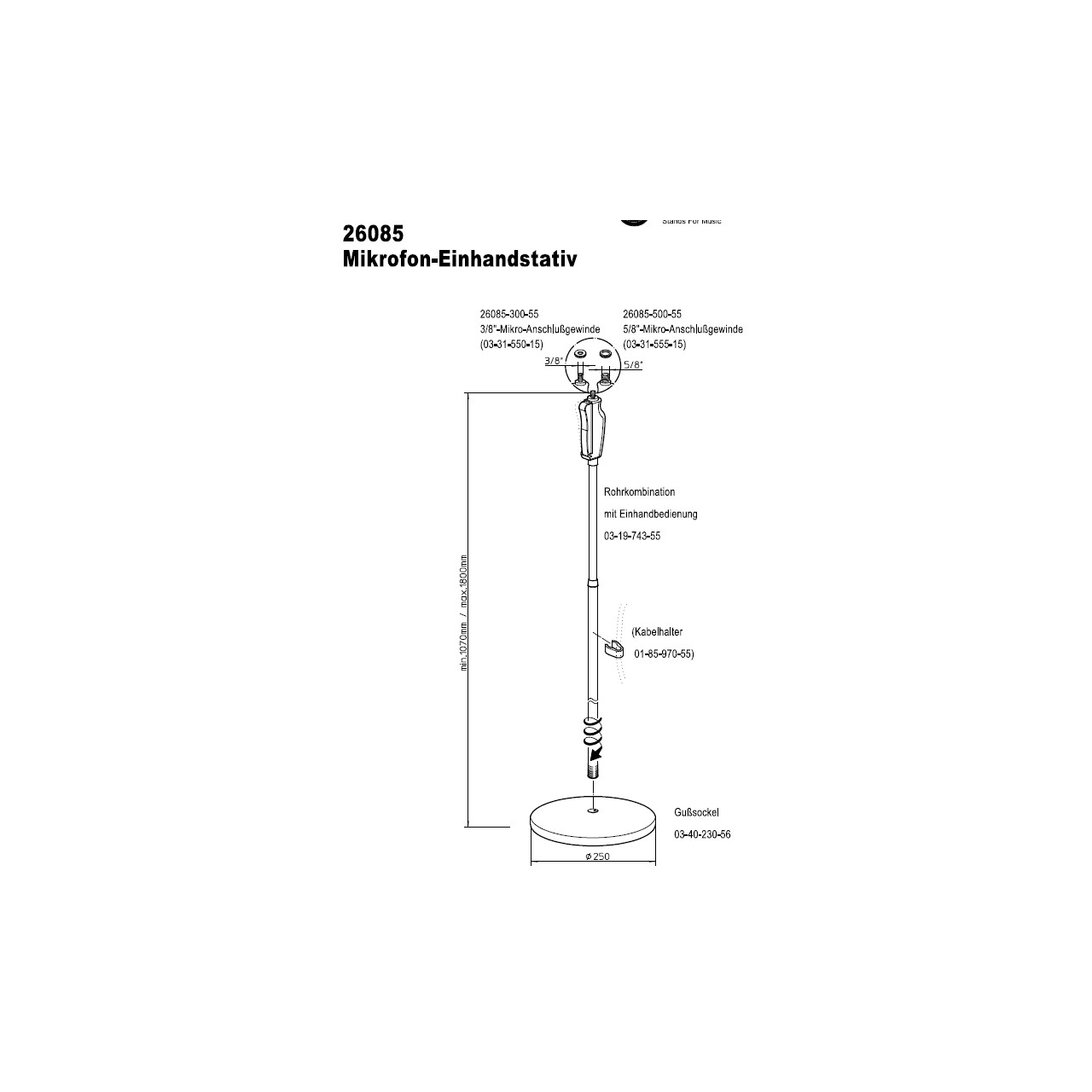 K&M Einh.rohrkomb. zu 260/85