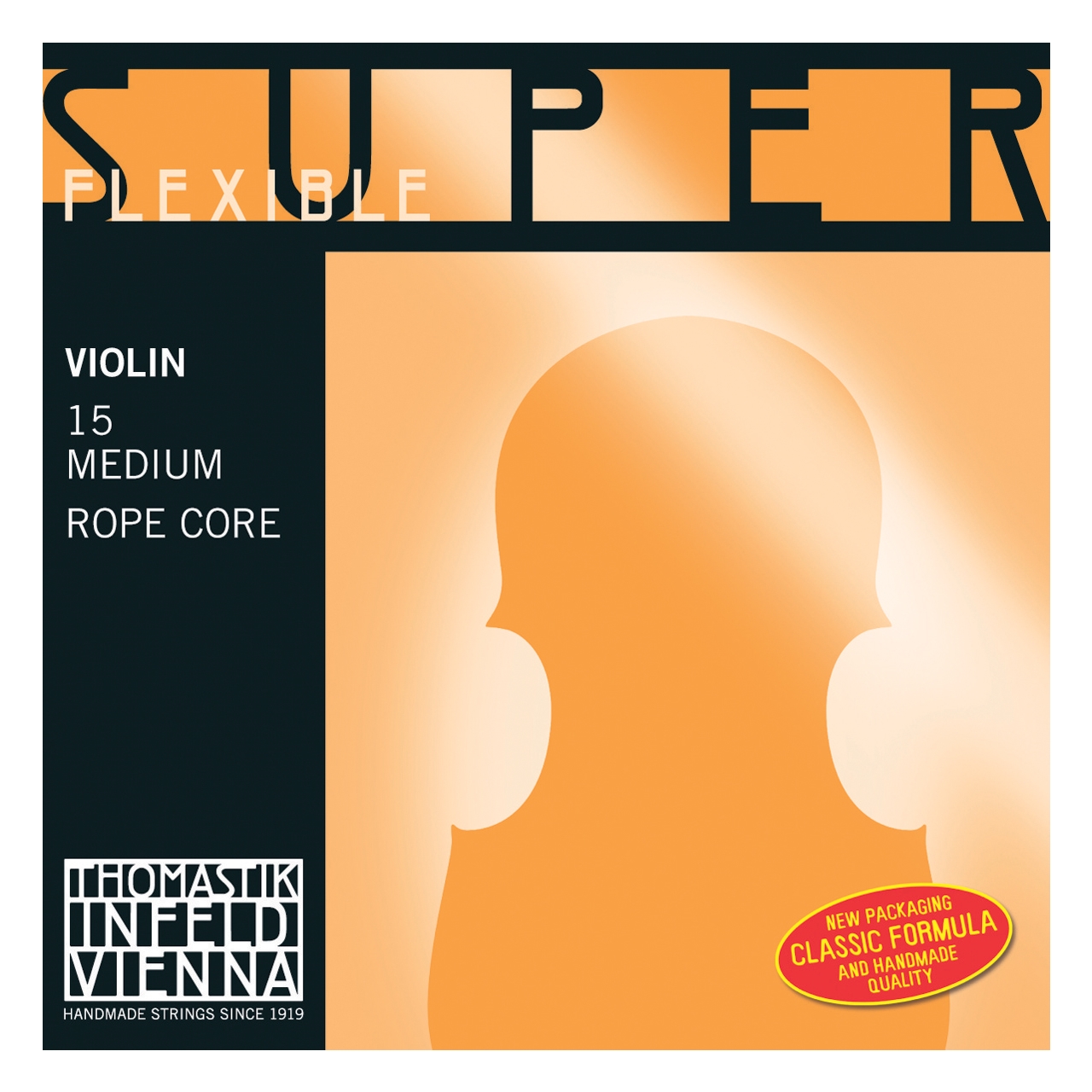 Thomastik Violinsaitensatz Superflexible Seilkern Medium 1/8