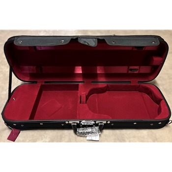 GCV Violin Koffer 4/4 schwarz/rot