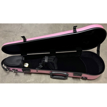 JML Violinformkoffer 4/4 Pink Polycarbon