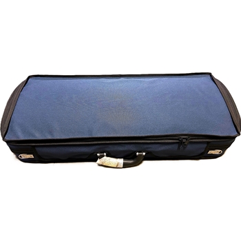 San Bernardo Doppel-Koffer 1x Violine/1x Viola Blau/Blau