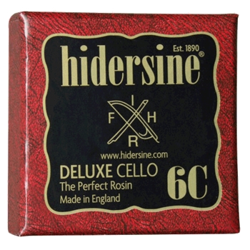 Hidersine Cellokolophonium 6C Deluxe, in Tuch, dunkel