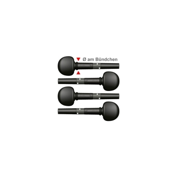 Wittner Feinstimmwirbel Cello 1/2-1/4 M - Pack (4 Stk.)