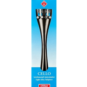 Wittner Saitenhalter Cello 1/4, 1/8 - Leichtmetall schwarz