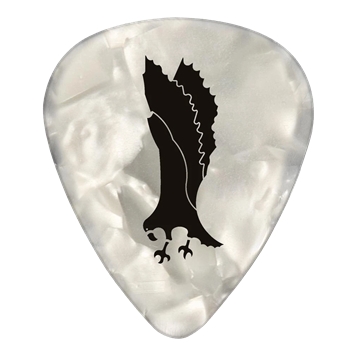 PRS White Celluloid Pearloid Picks/Plektren | Medium