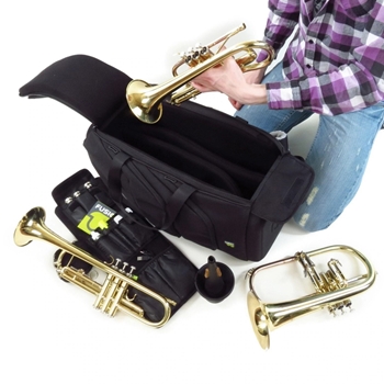 Fusion UB-04-B Urban Triple Trumpet Bag - Blue/Black