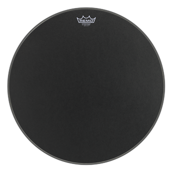 Remo P3-1824-ES Powerstroke3 Black Suede, 24" Bass Drum Fell