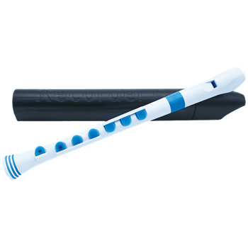Nuvo N320RD Record+ Sopranblockflöte in C, Weiss-Blau