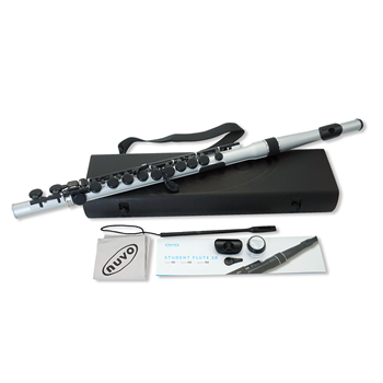 Nuvo N230SF Student Flute2.0 Querflöte in C, Silber-Schwarz