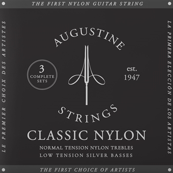 Augustine Classic Black | Normal/Low, 3-Pack Box