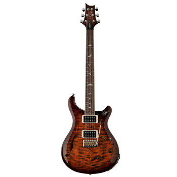 PRS SE Custom 24 Semi-Hollow Piezo | Orange Tiger Smokeburst