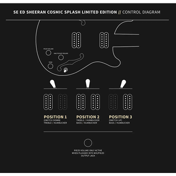 PRS SE Ed Sheeran Cosmic Splash Limited Edition | Baritone Hollowbody