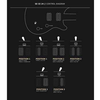 PRS SE CE 24 | Charcoal Burst