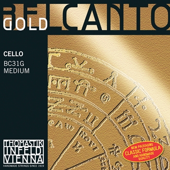 Thomastik Cellosaite Belcanto Gold D Medium 4/4