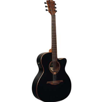 LÂG Tramontane T118ACE-BLK, Auditorium, Cutaway, Electro, schwarz