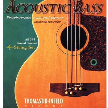 Thomastik AB 344 Acoustic-Basssaiten, 4-Strings, Long Scale 34", Medium Light, Round Wound