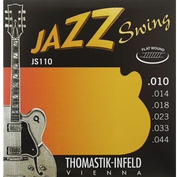 Thomastik JS110, Jazz Swing, Flat Wound E-Jazzgitarren-Saite, Set, Extra Light
