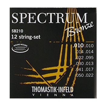 Thomastik Westerngitarrensaiten, Spectrum Bronze, 12-String-Set, Extra Light, round wound