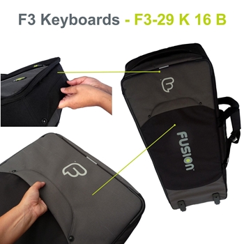 Fusion Keyboard 16 (76-88 keys) Keyboardbag mit Rollen