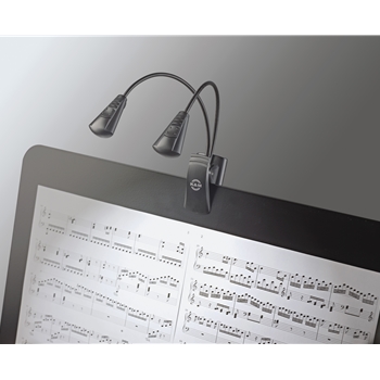 K&M 12243 Notenpultleuchte »Double LED FlexLight«
