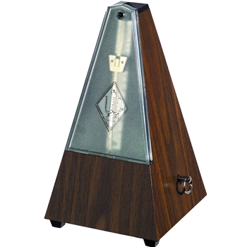 Wittner Metronom Massivholzgehäuse echt Nussbaum, hochglanzpoliert