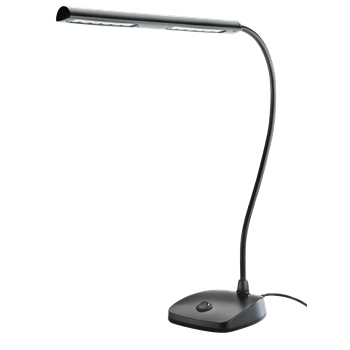 K&M LED Pianoleuchte 12296 seitlich, schwarz