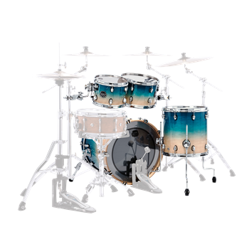 Mapex SR504X Saturn Fusion Shellset 4-teilig, Aqua Fade